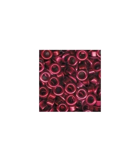 OEILLETS ROUGES EN METAL X25 0.3CM