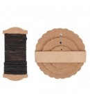 ETIQUETTES CADEAUX RONDS FESTONNÉS X 30