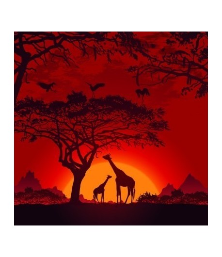 SERVIETTE AFRICAN SUNSET