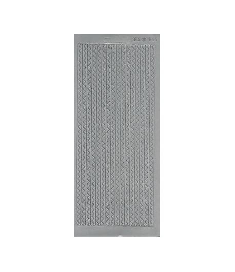 STICKERS LIGNES ARGENT