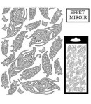 STICKERS PLUMES ARGENT