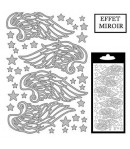 STICKERS AILES ARGENT