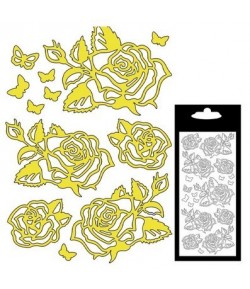 STICKERS ROSES OR