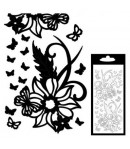 STICKERS FLEURS NOIRES