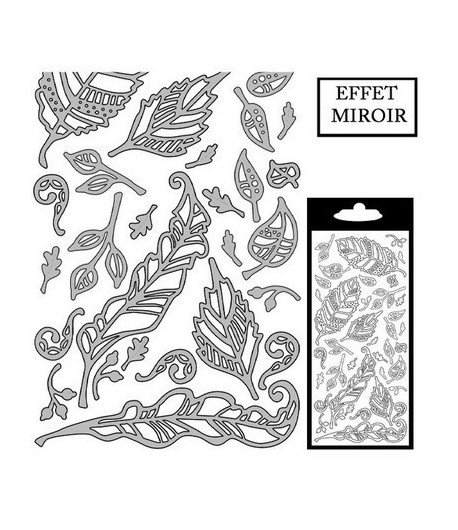 STICKERS FEUILLES ARG