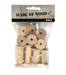 BOBINES BOIS CLAIR X 10