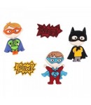 BOUTONS SUPER HEROS X 5