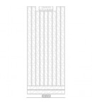 STICKERS BANDES PAILLETES TRANSPARENT OR