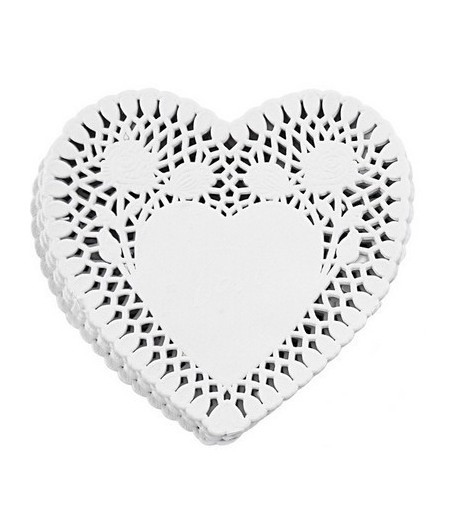 NAPPERONS COEUR X 20 DIAM 15.5