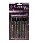 SPECTRUM NOIR X 6 - TONS GRIS CHAUDS