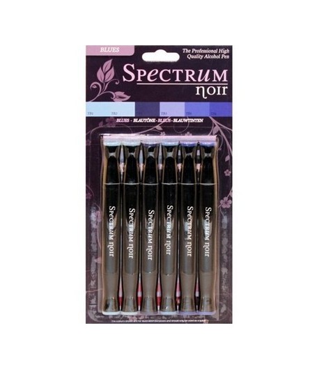 SPECTRUM NOIR X 6 - TONS BLEUS