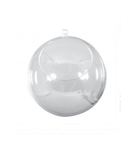 BOULE OUVERTE PLASTIQUE DIAM 8