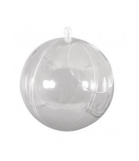 BOULE OUVERTE PLASTIQUE DIAM  12