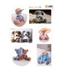 FEUILLE DECOUPAGE OURS CROCHET