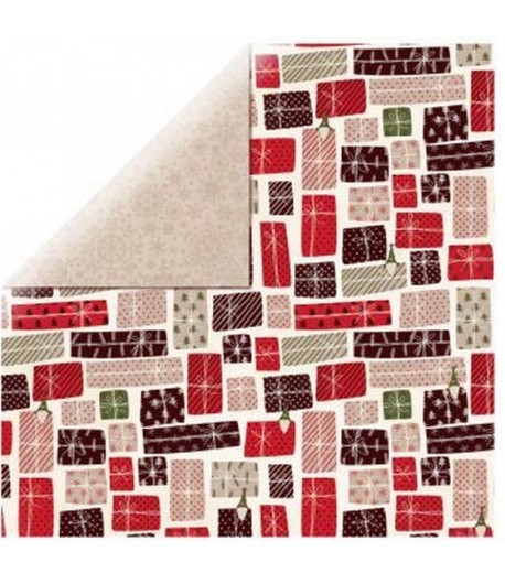 PAPIER ALL WRAPPED UP 30.5 X 30.5 - BO BUNNY MERRY BRIGHT