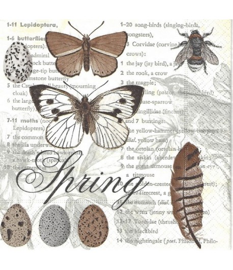 SERVIETTE PAPILLONS SPRING