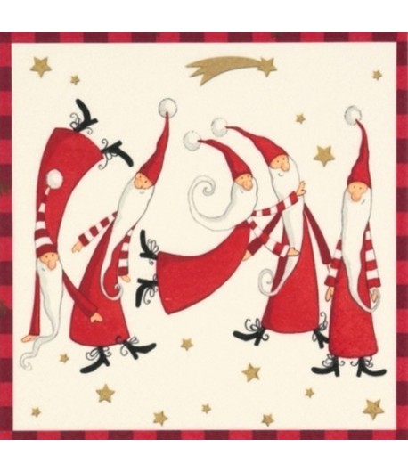 SERVIETTE LES PERES NOEL