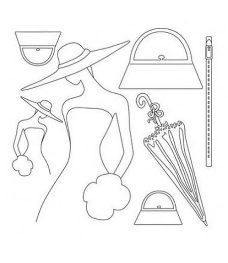 SERVIETTE PAPIER DE RIZ 50X50 FEMME DFTM02