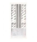 STICKERS LIGNES/COINS ARGENT