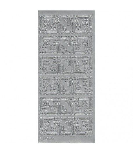 STICKERS COINS ARGENT