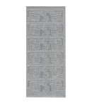 STICKERS COINS ARGENT