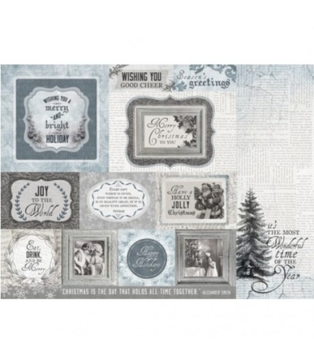 PAPIER KC FROSTED 30.5 X 30.5 CM - ICY