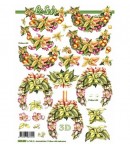 FEUILLE 3D COURONNE DE NOEL