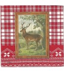 SERVIETTE RENNE DANS LES BOIS