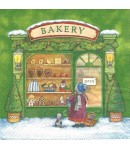 SERVIETTE LA BOULANGERIE VERTE DE NOEL