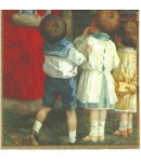 SERVIETTE PERE NOEL ET CADEAUX