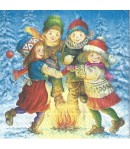 SERVIETTE AUTOUR DU FEU