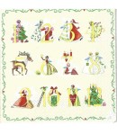 SERVIETTE CHIFFRES DE L'AVENT
