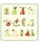 SERVIETTE CHIFFRES DE L'AVENT