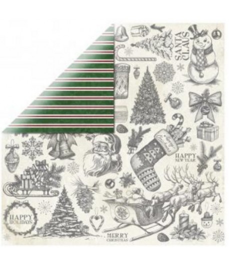 PAPIER NOSTALGIA 30.5 X 30.5 CM - BO BUNNY TIS THE SEASON