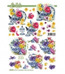 FEUILLE 3D FLEURS 8215767