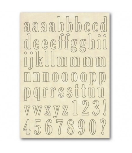 FORMES BOIS ALPHABET ET CHIFFRES A5 KLSP033