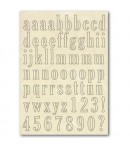 FORMES BOIS ALPHABET ET CHIFFRES A5 KLSP033