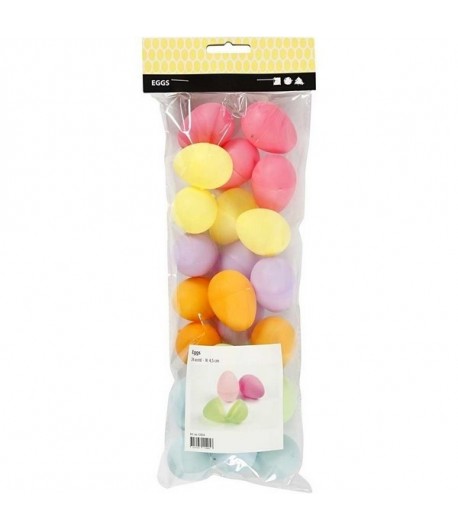 24 OEUFS PLASTIQUE - 4.5 CM