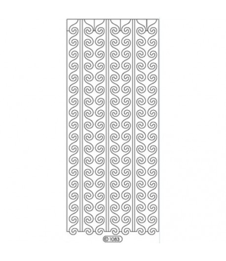 STICKERS BORDURES VAGUES OR