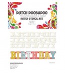 GABARIT  ALPHABET BANNIERE - DUTCH DOOBADOO