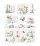 PAPIER DE RIZ WHITE FLOWER 35X50