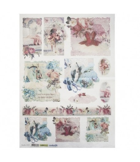 PAPIER DE RIZ BALLET 279 35X50