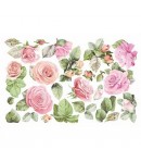 MOUSSE ROSES - 20 X 30 CM