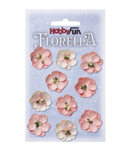 FLEURS TONS ROSE CLAIR X 10
