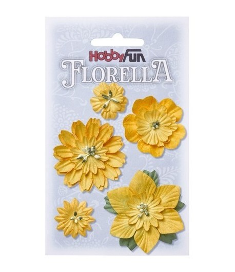 FLEURS TONS JAUNE 2-5 CM