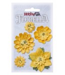 FLEURS TONS JAUNE 2-5 CM