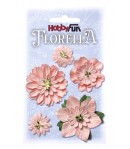 FLEURS TONS ROSE X 5 