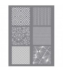 POCHOIR PATE POLYMERE - GEOMETRIQUE