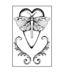 TAMPONS CAOUTCHOUC HD COEUR ET LIBELLULE