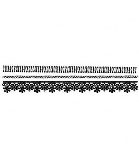 TAMPONS CAOUTCHOUC HD CORDE ET DENTELLE